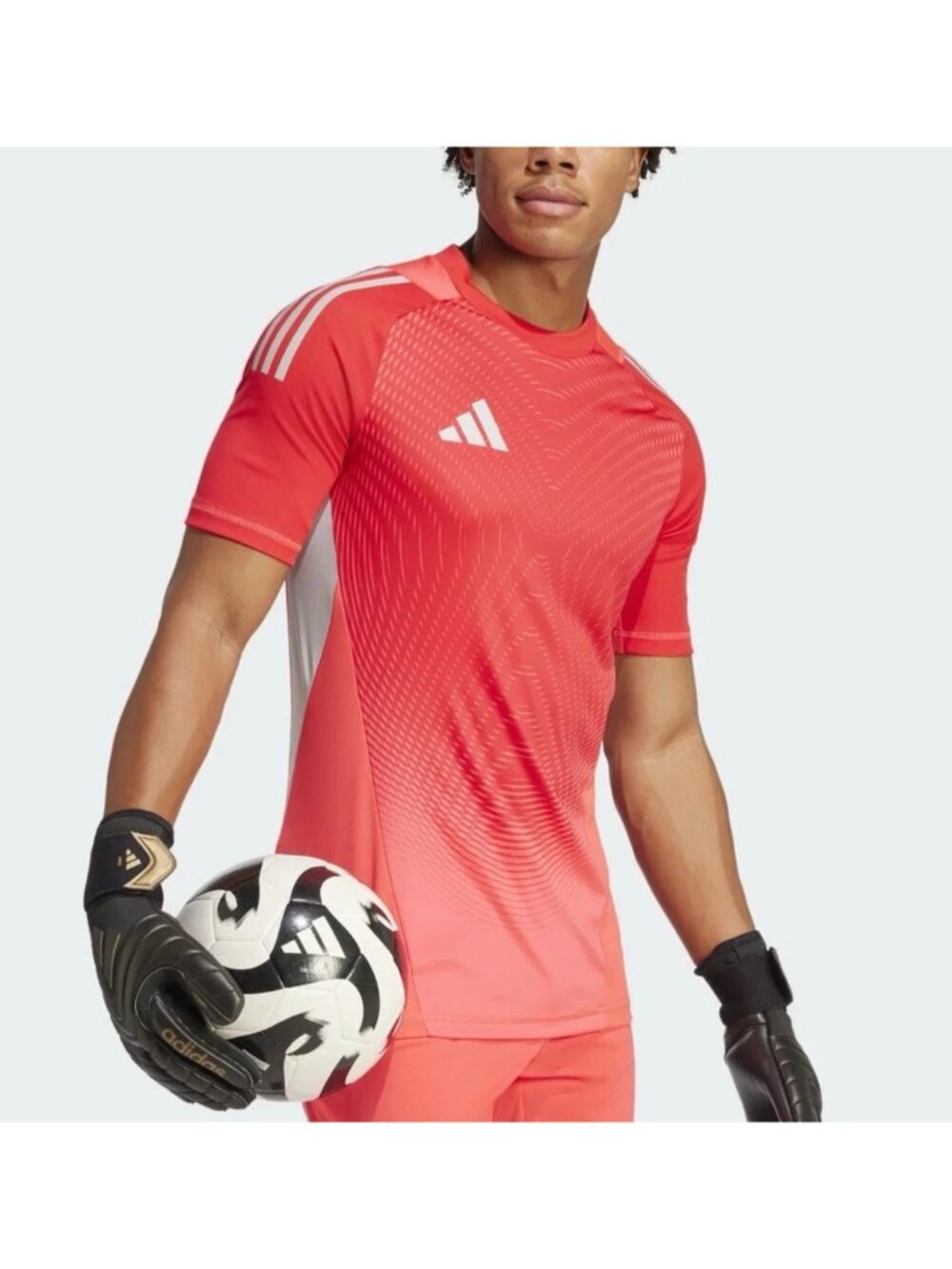 Men's Adidas Tiro 25 Pro GK Soccer Goalkeeper Jersey Red JP4380 Size L